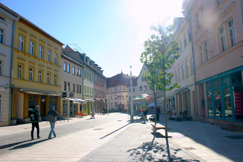 Untere Bahnhofstrasse und Stadthausvorplatz Apolda